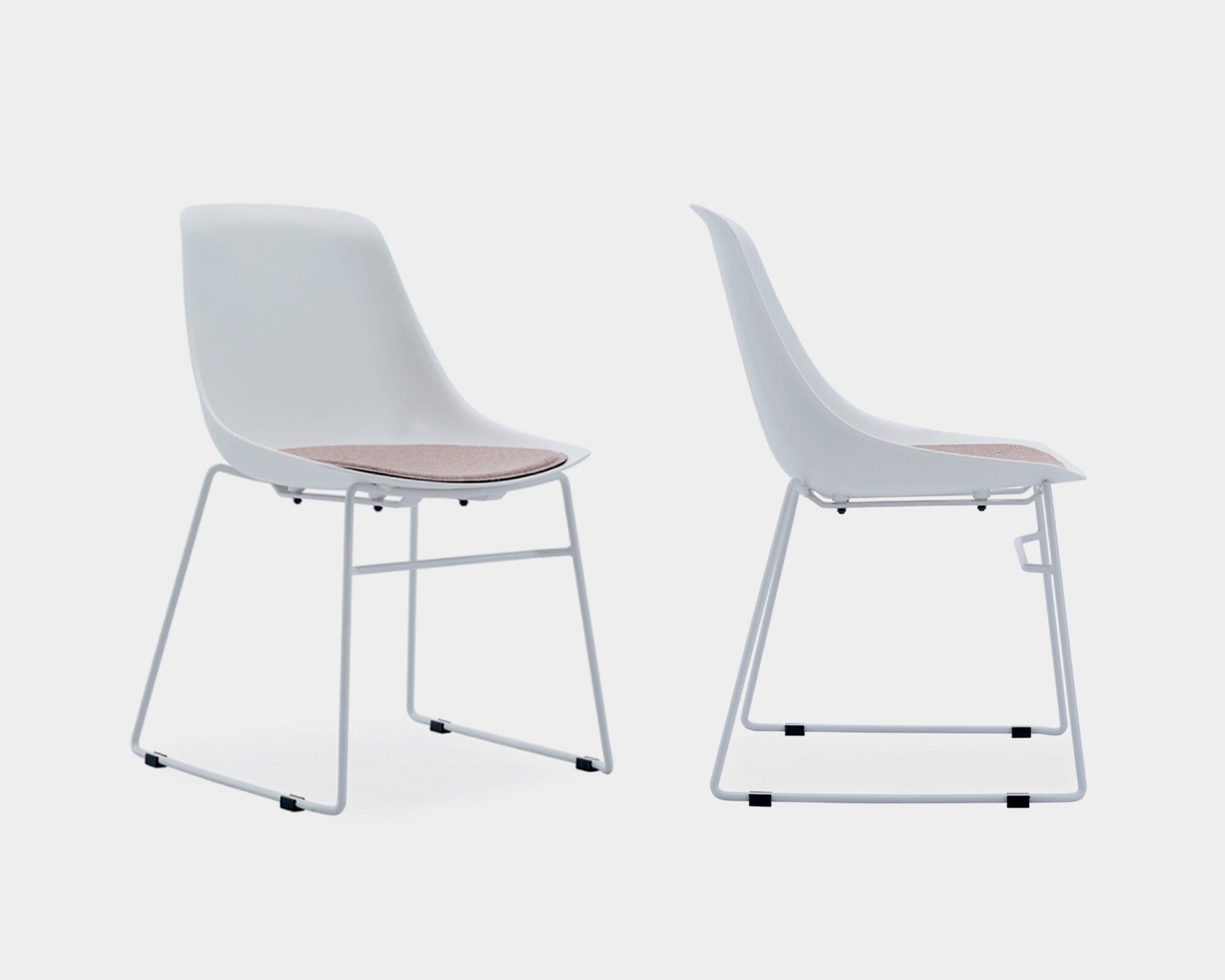 Silla Alta Para Barra Blanco
