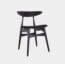 Silla De Comedor De Madera Hans Negro