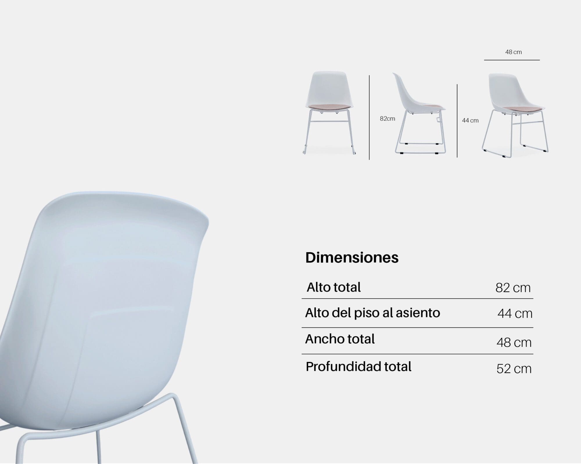 Silla Alta Oficina Blanco