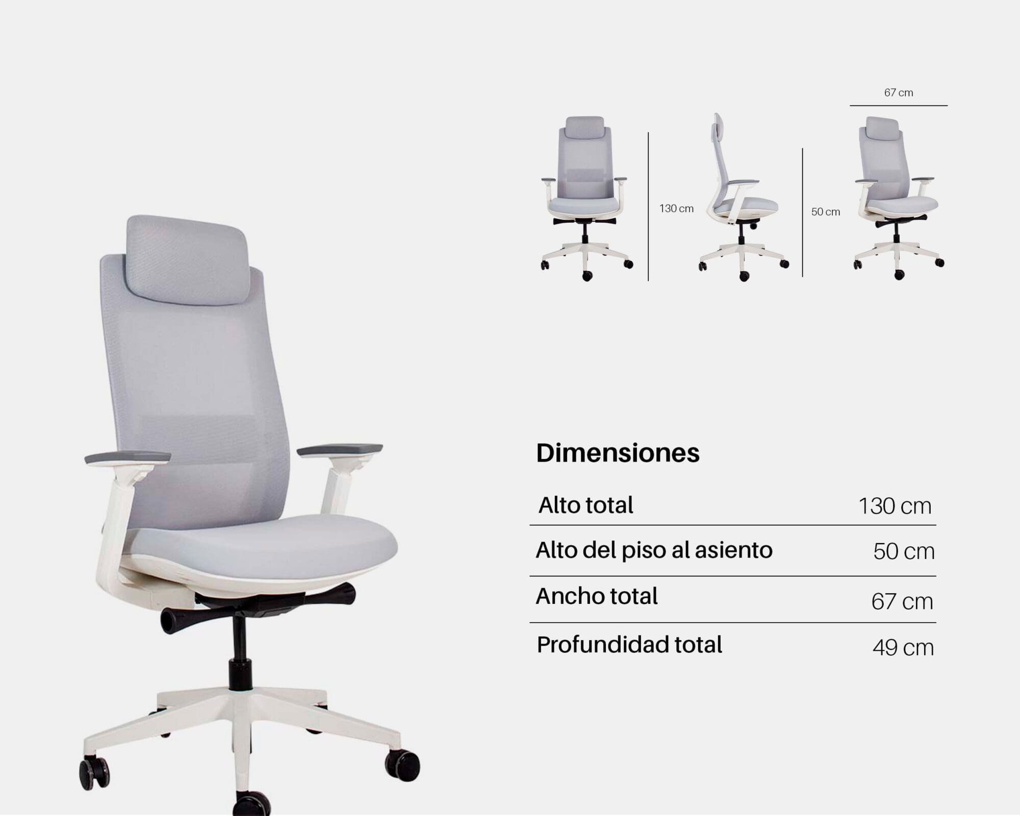 Silla De Escritorio Nihmo X Blanco