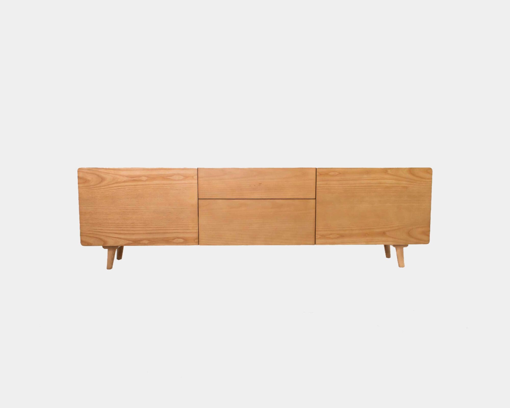 Mueble Para Tv De Madera Stripes Marrón Claro