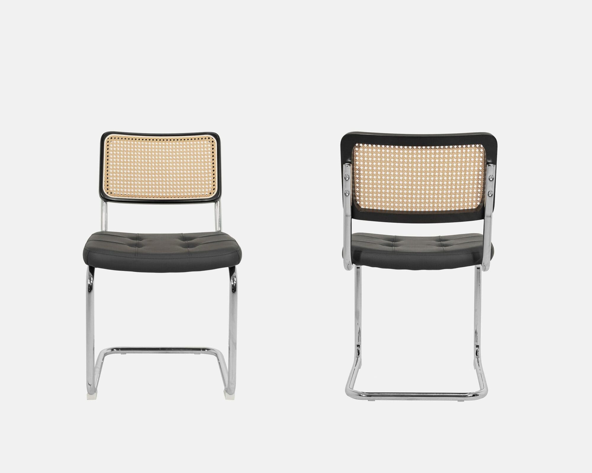 Silla De Comedor De Metal Snikaa Leather Marrón