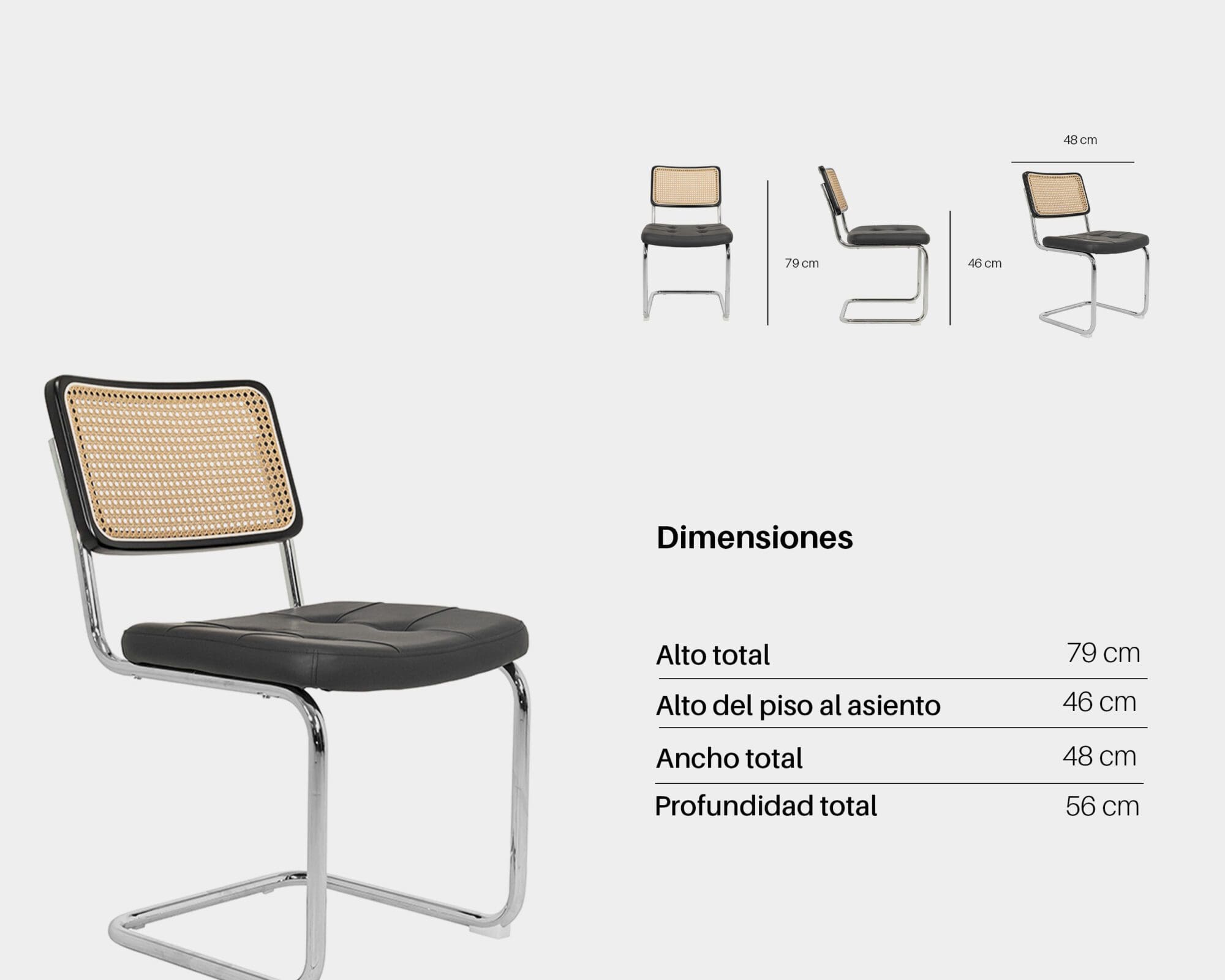 Silla De Comedor De Metal Snikaa Leather Marrón
