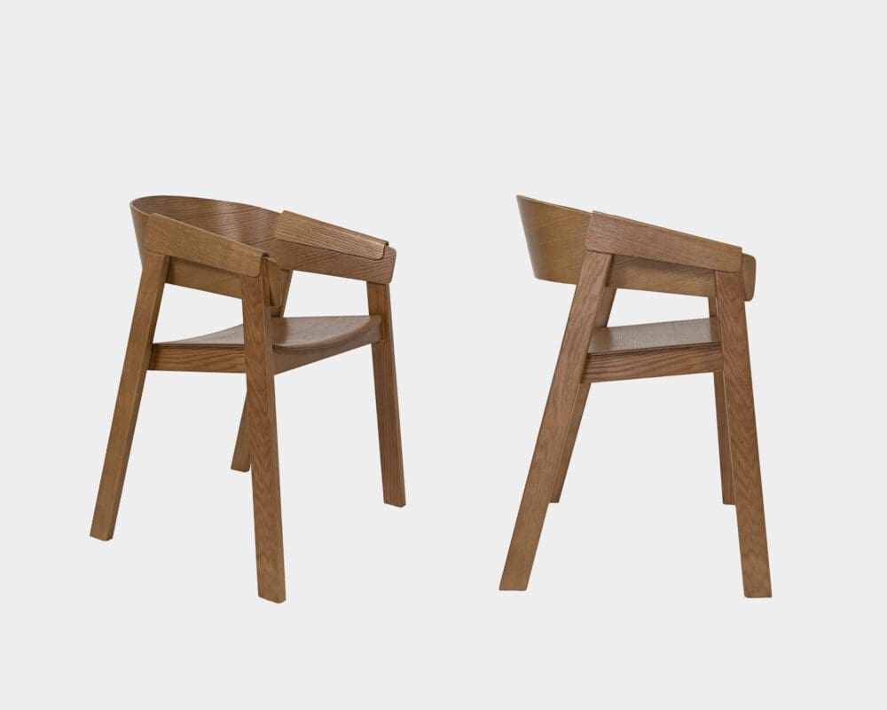 Silla De Comedor De Madera Ludye New Marrón Claro