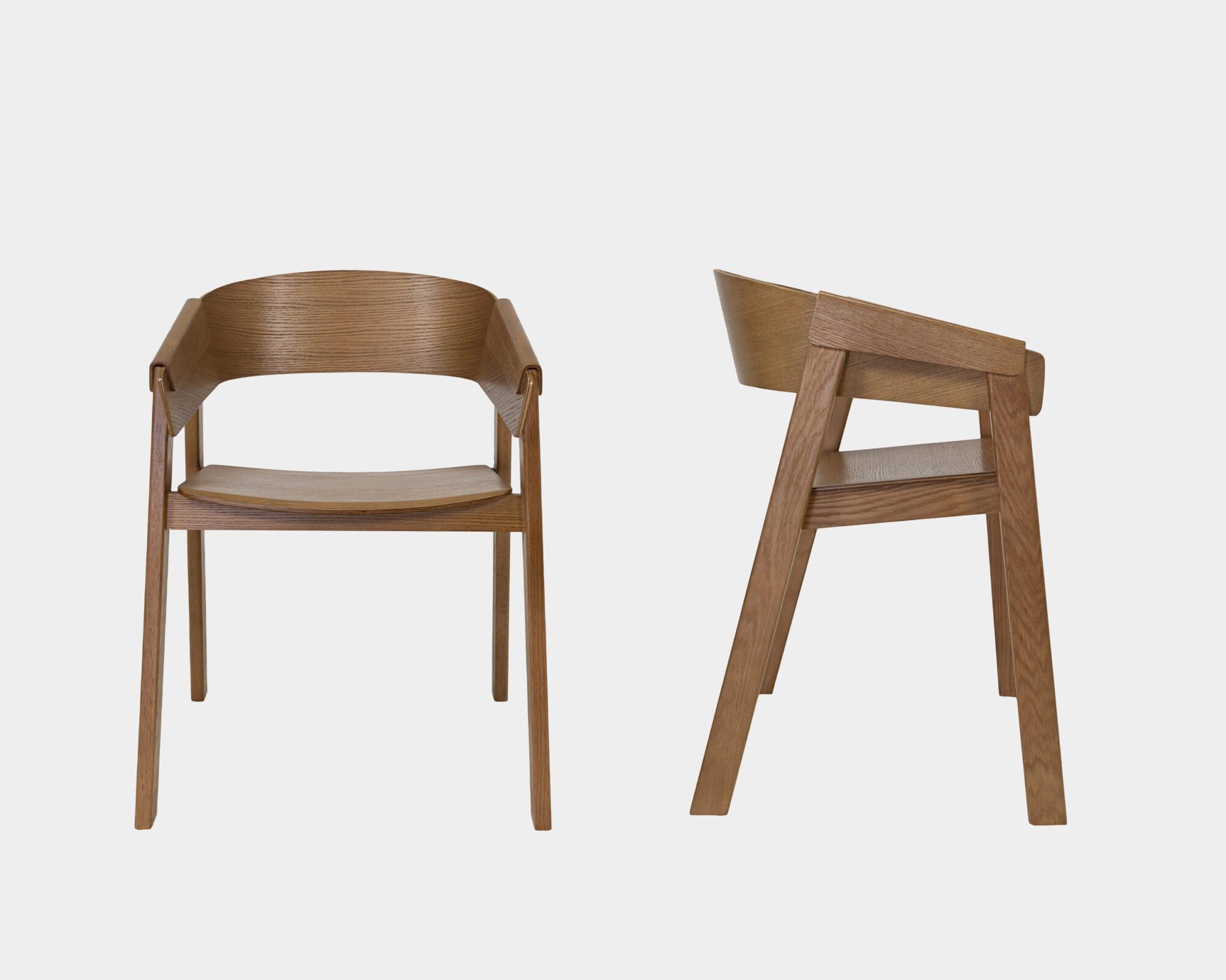 Silla De Comedor De Madera Ludye New Marrón Claro