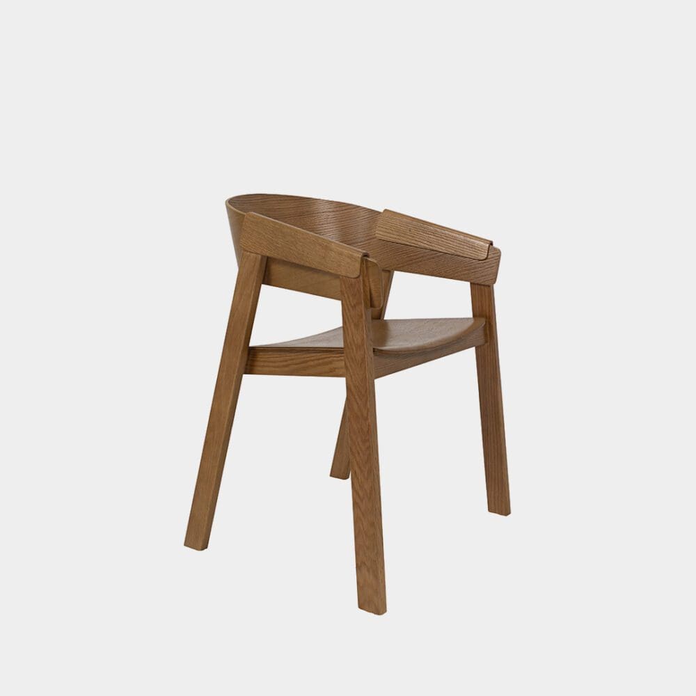 Silla De Comedor De Madera Ludye New Marrón Claro