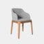 Silla De Comedor De Tela Wichita Marrón Gris Plomo