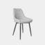 Silla De Comedor De Tela Beat Gris Oscuro