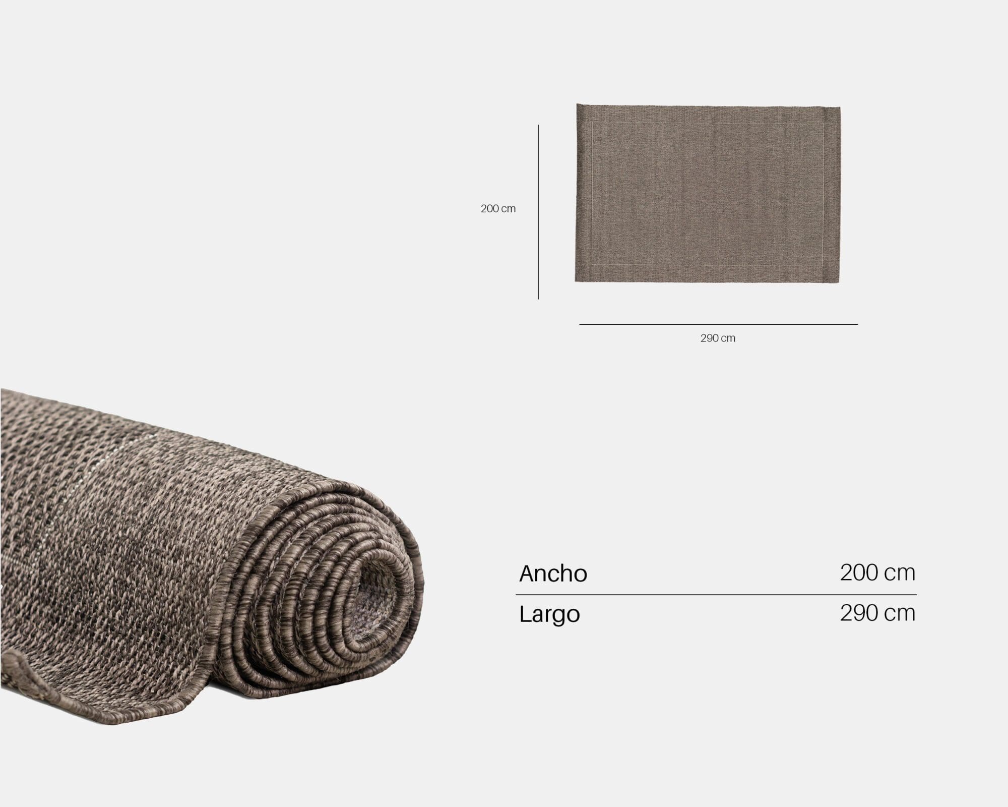 Alfombra Para Sala Petryal Brown Big