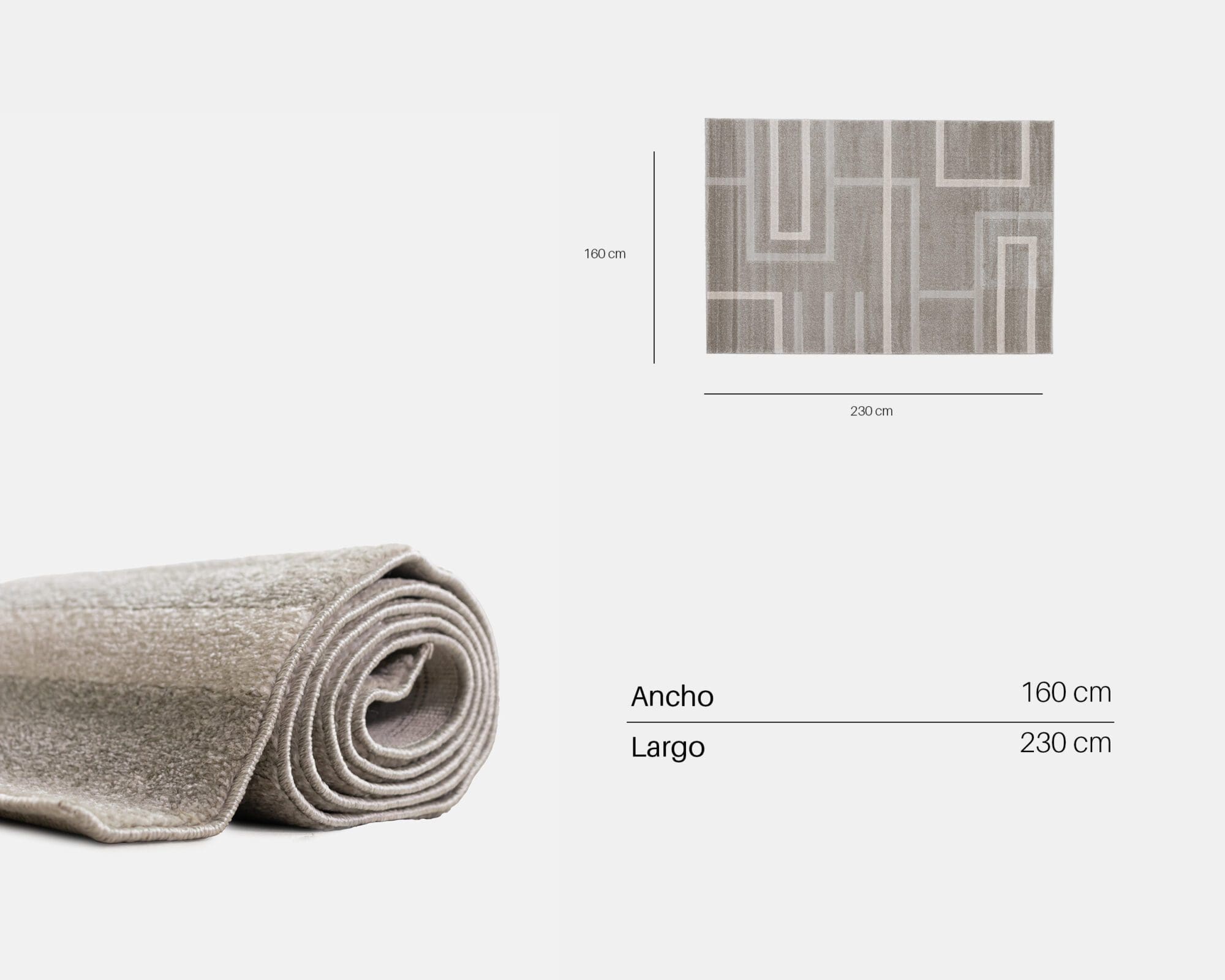 Alfombra Para Sala Stripes Light Medium