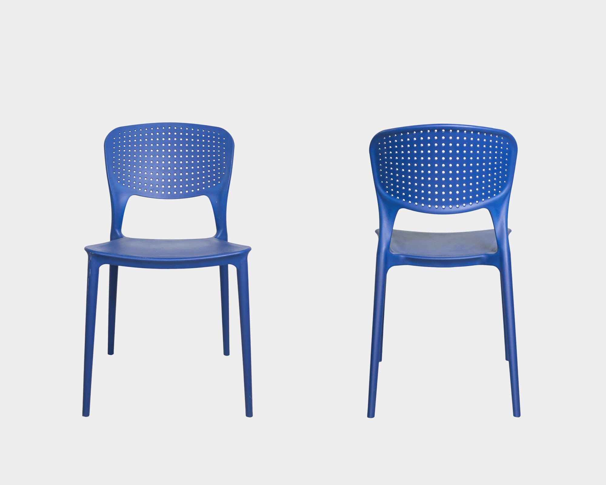 Silla De Comedor De Madera Ludye Azul