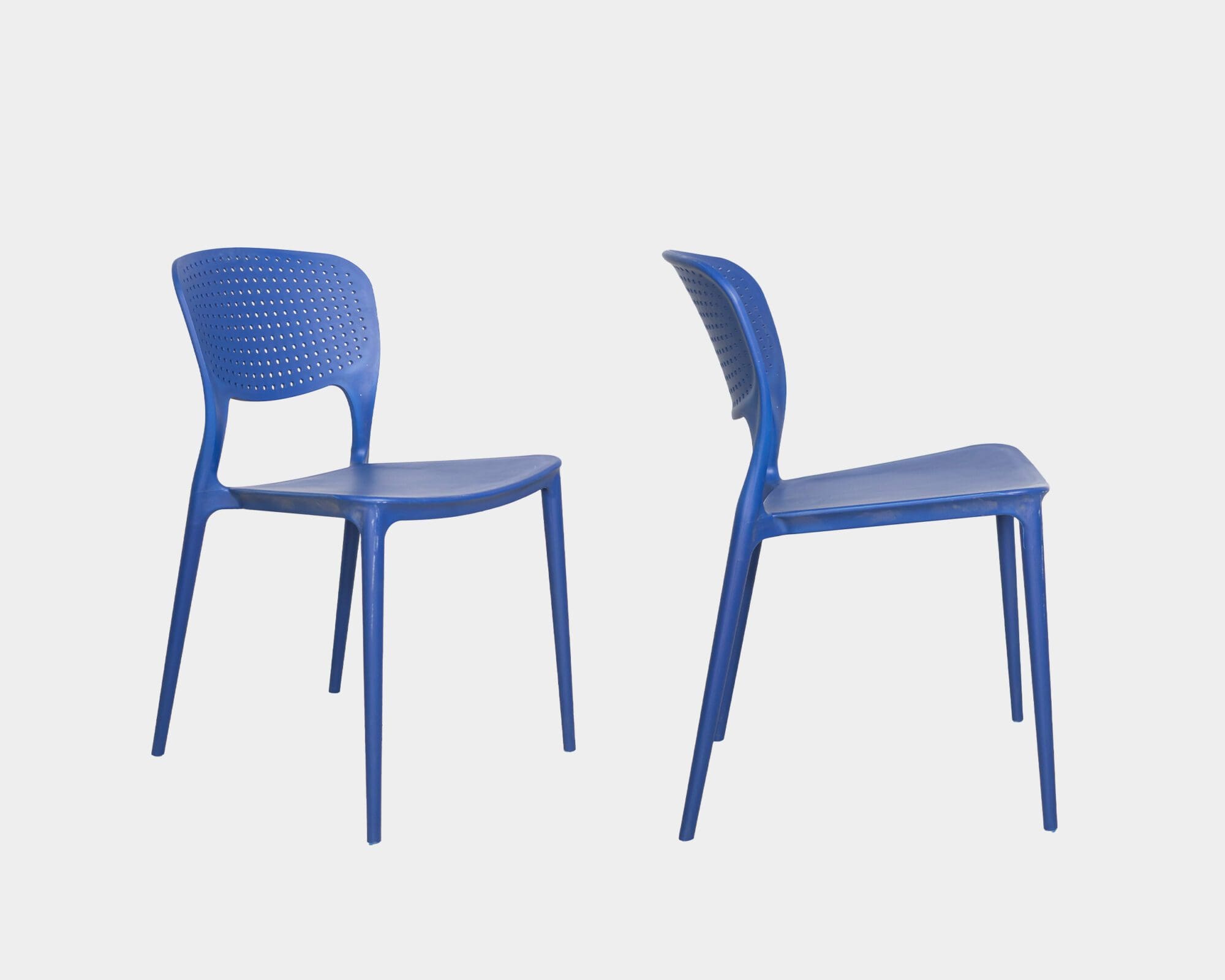 Silla De Comedor De Madera Ludye Azul