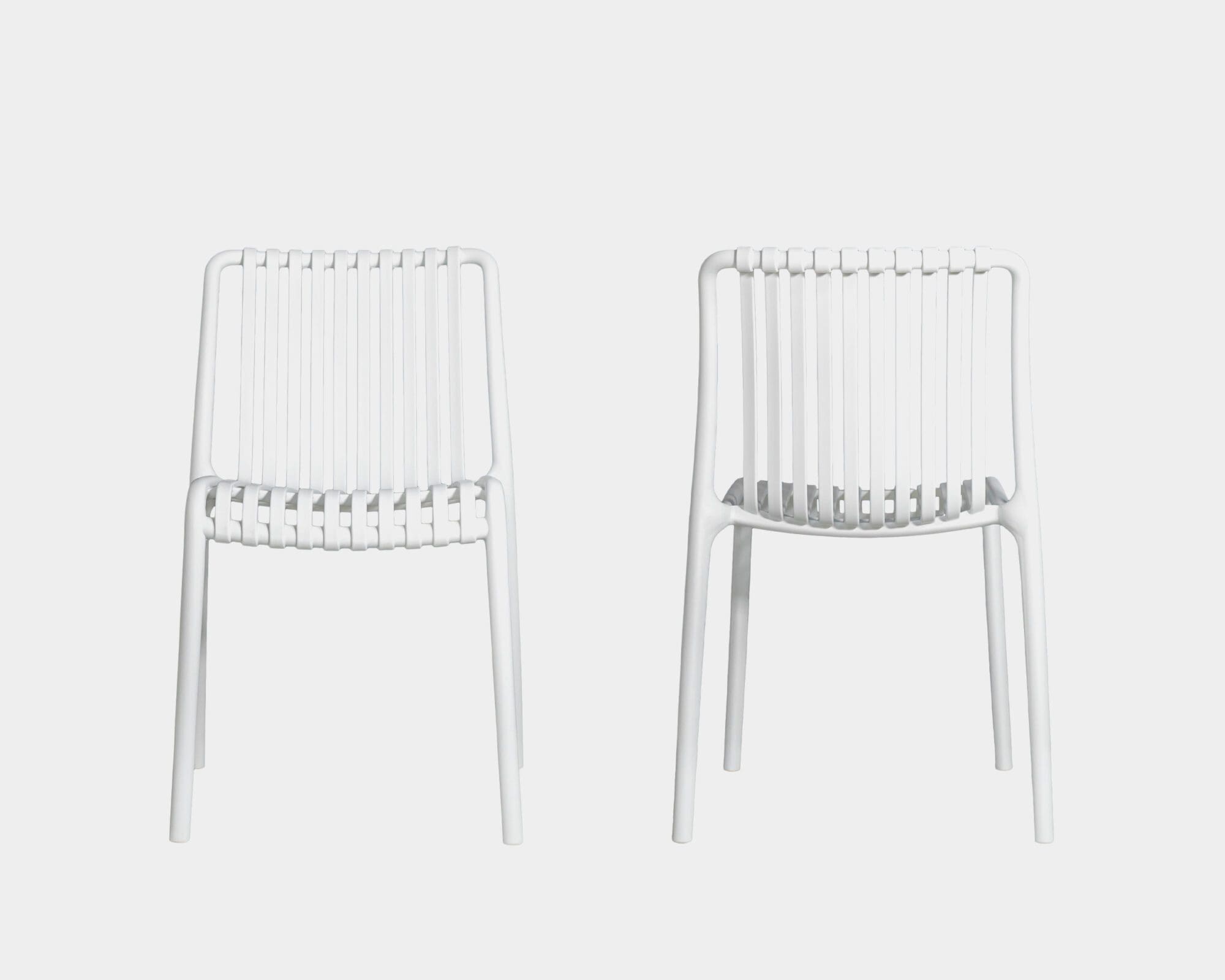 Silla De Comedor De Plástico Lambite Blanco