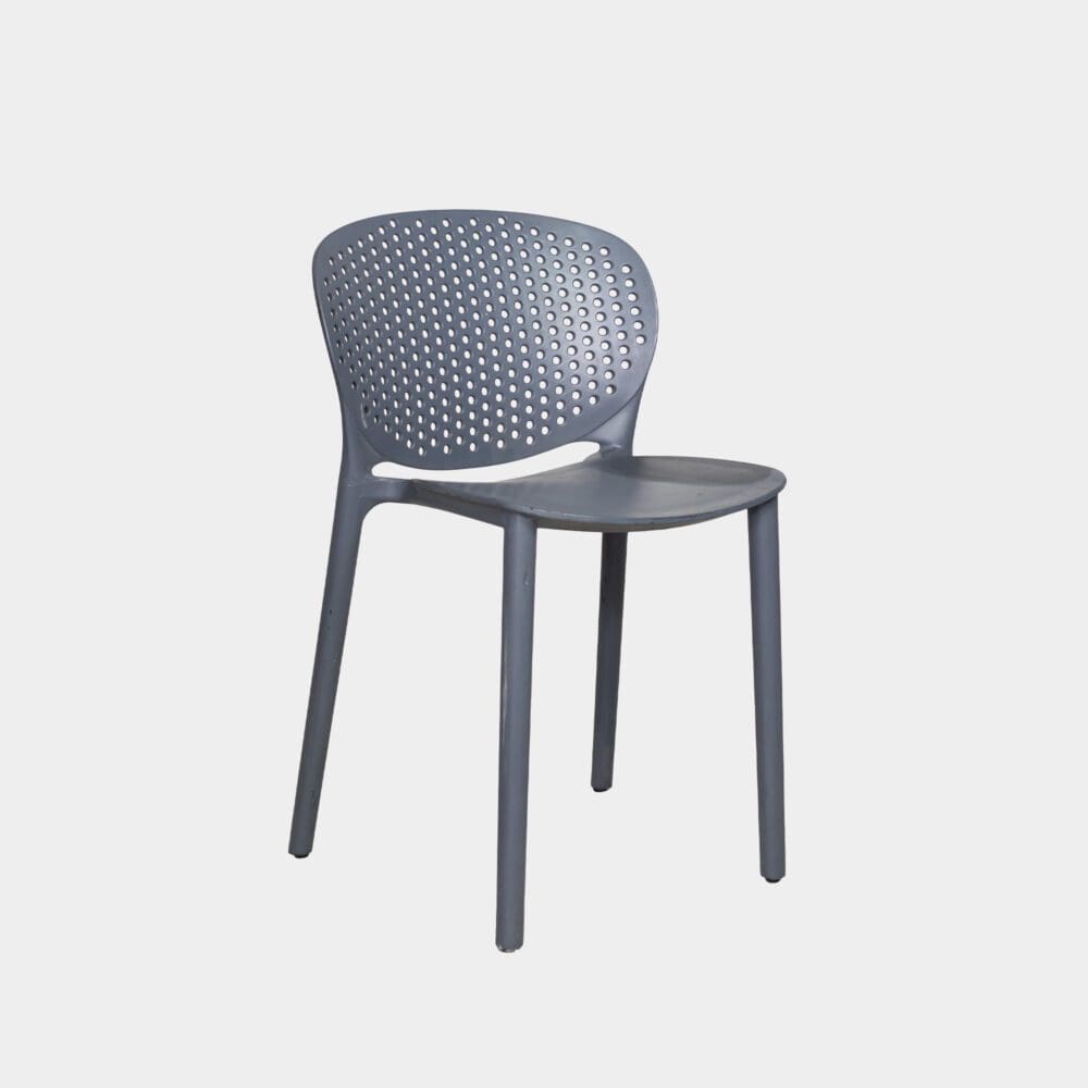 Silla De Comedor De Plástico Strainer Gris