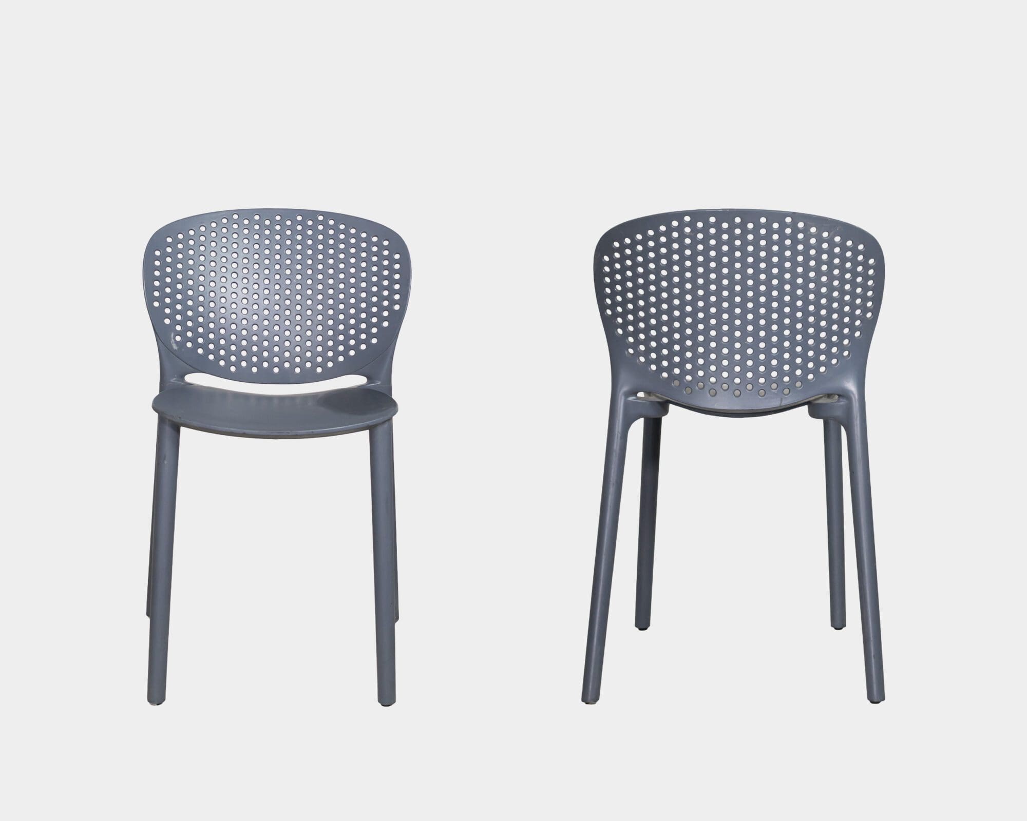 Silla De Comedor De Plástico Strainer Gris