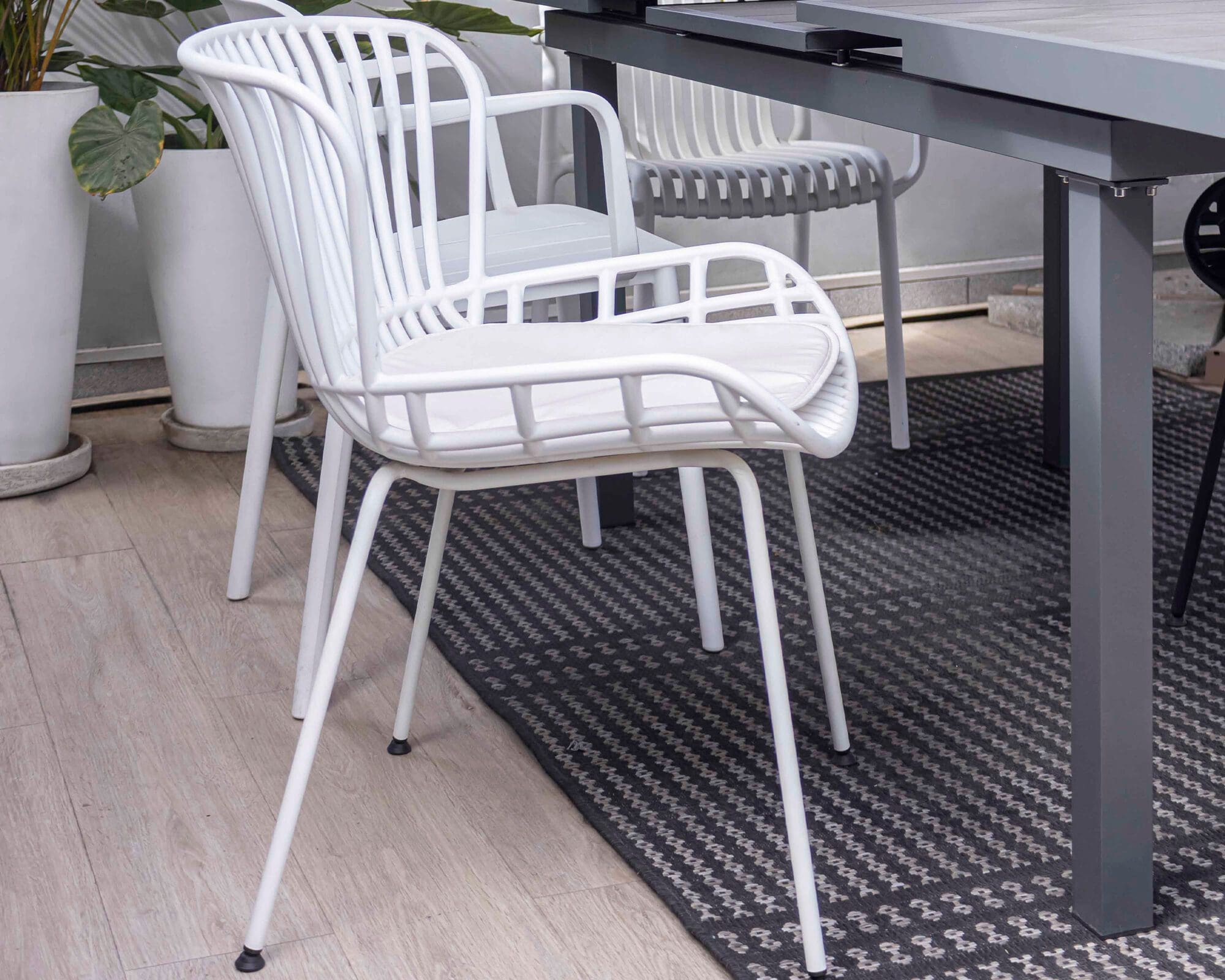 Silla De Comedor De Plástico Terre Blanco