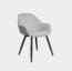 Silla De Comedor De Tela Y Metal Smash Gris Claro