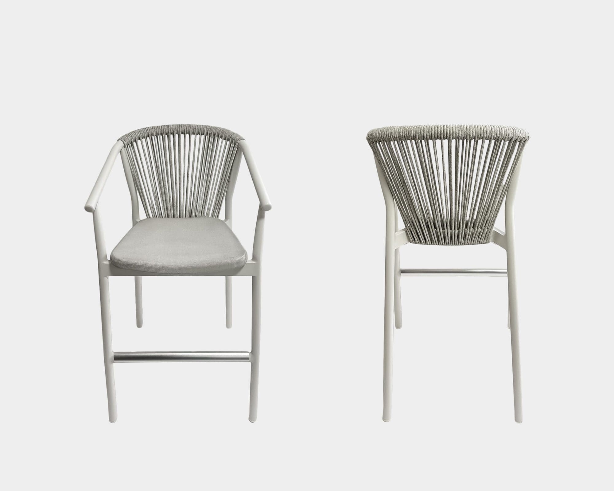 Silla De Terraza Alta Galera Blanco