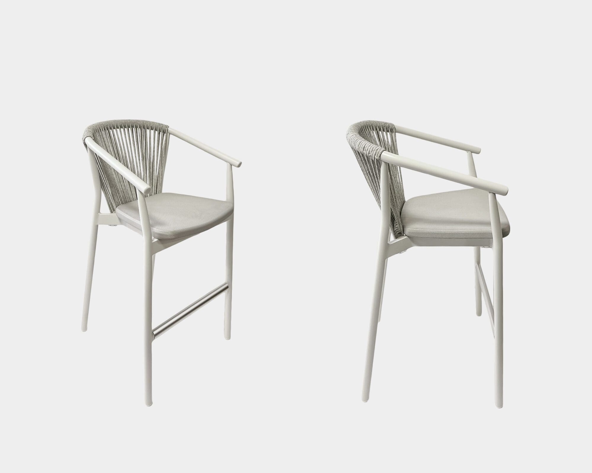Silla De Terraza Alta Galera Blanco