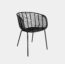 Silla De Comedor De Ratán Lincon Negro
