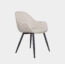Silla De Comedor De Tela Y Metal Smash Beige