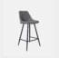 Silla Alta Para Barra Beat Gris Plomo