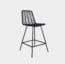 Silla Bar Mingo Rattan Black 53cm X 58cm X 109cm (base 75cm)