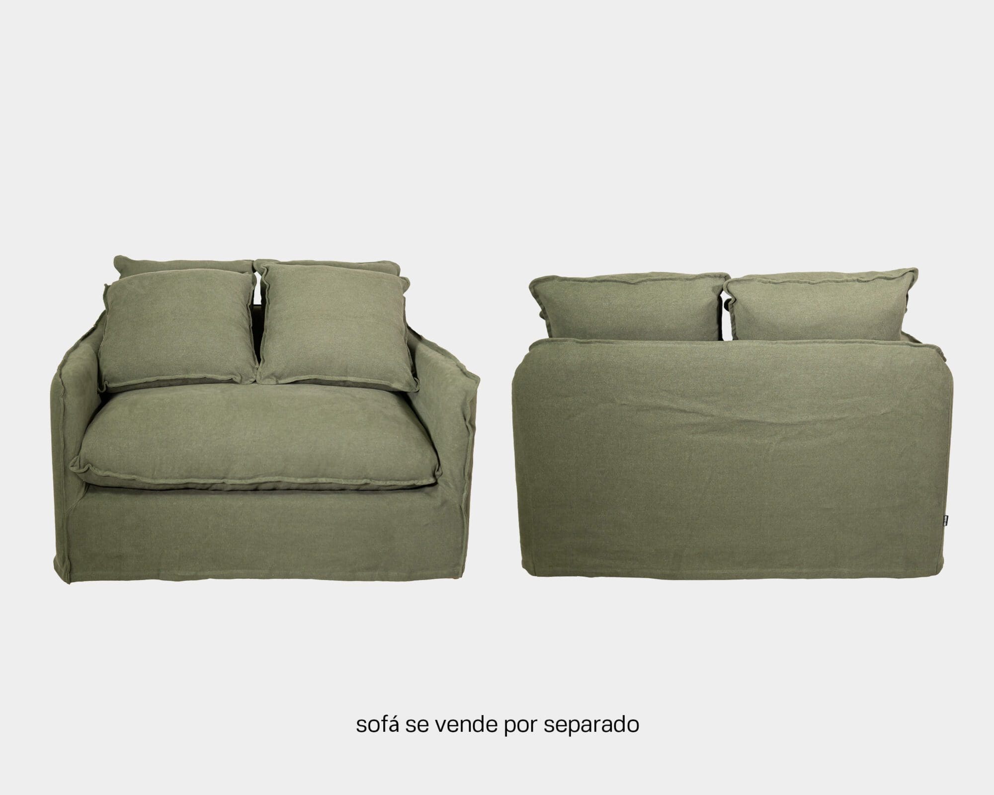 Sofá Funda Tela Maype Individual Green