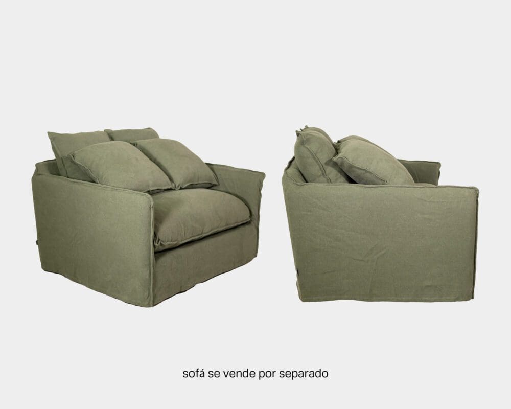 Sofá Funda Tela Maype Individual Green