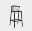 Silla Alta Para Barra Vima Black Color Negro Bar
