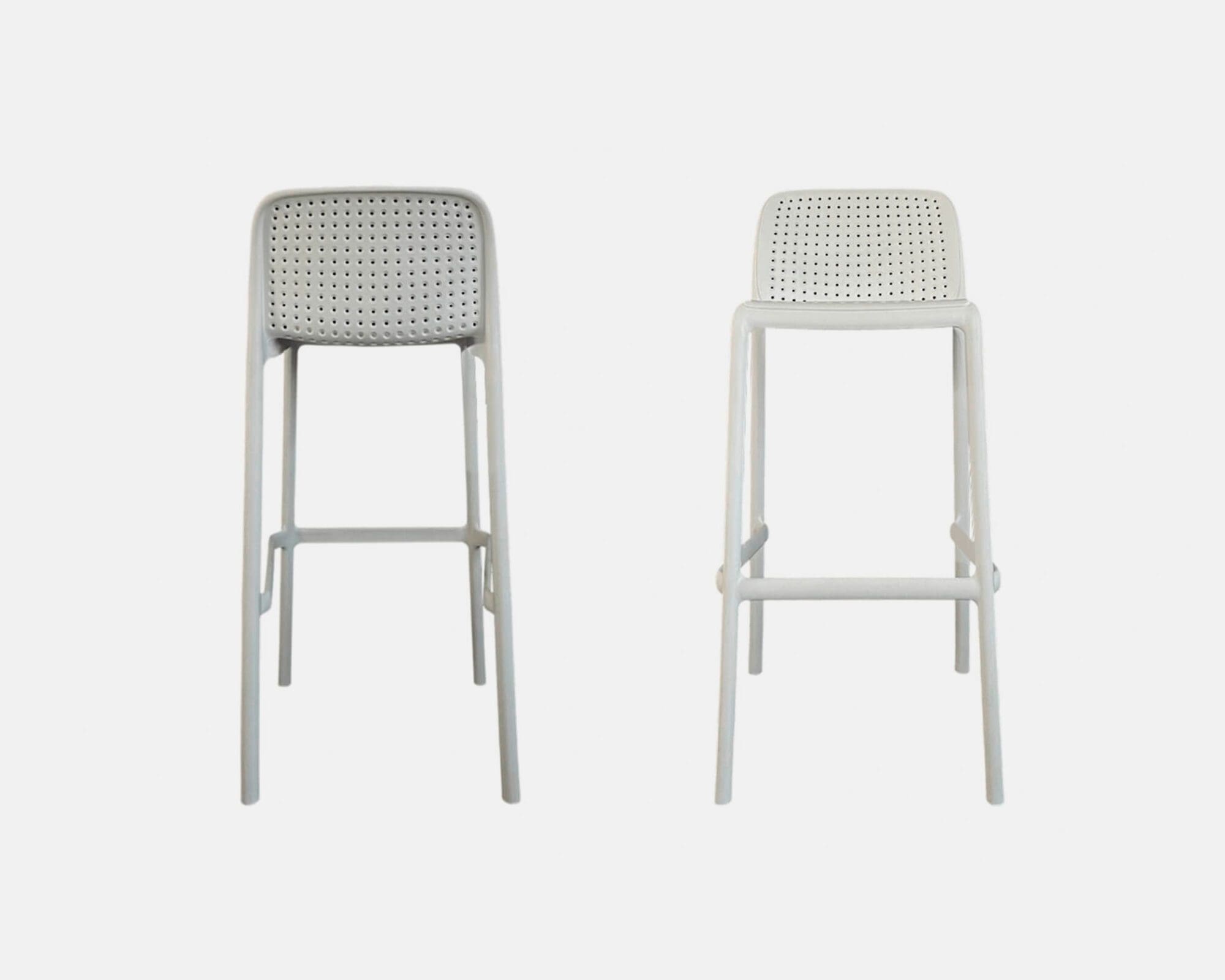 Silla Alta Para Barra Holes White 65