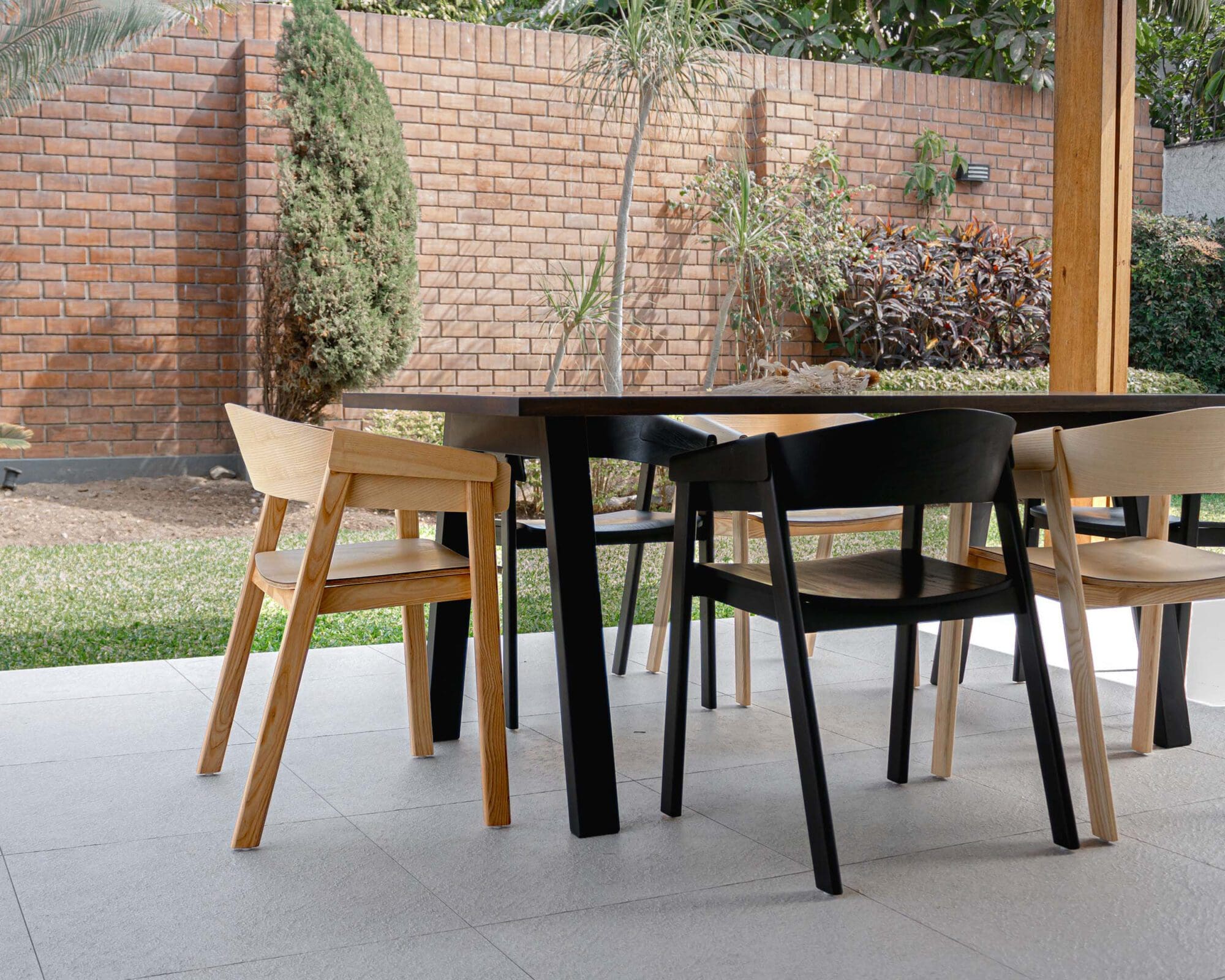 Silla De Comedor De Madera Ludye New Marrón Claro