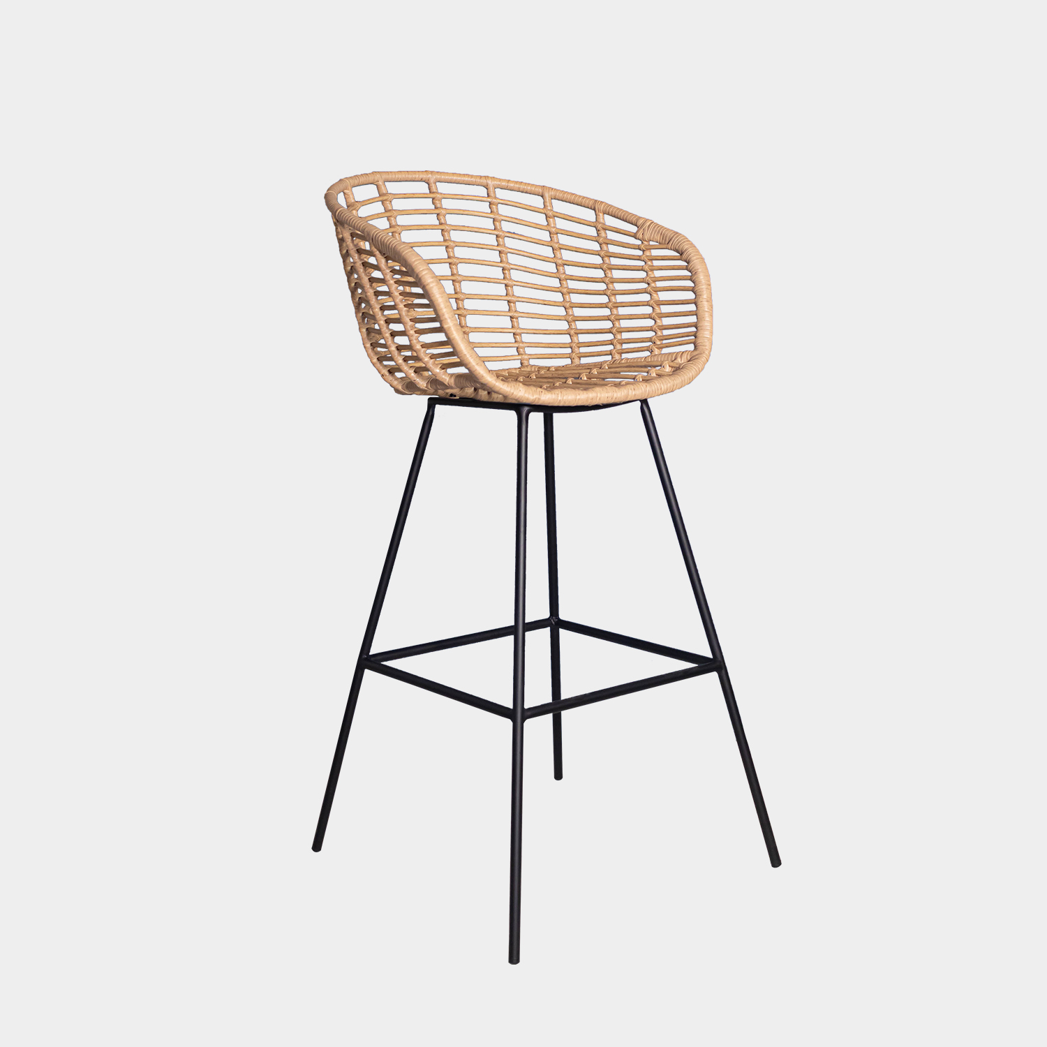 Silla Alta Para Barra Lincon Marron Claro Silla Alta Para Barra Lincon Marron Claro