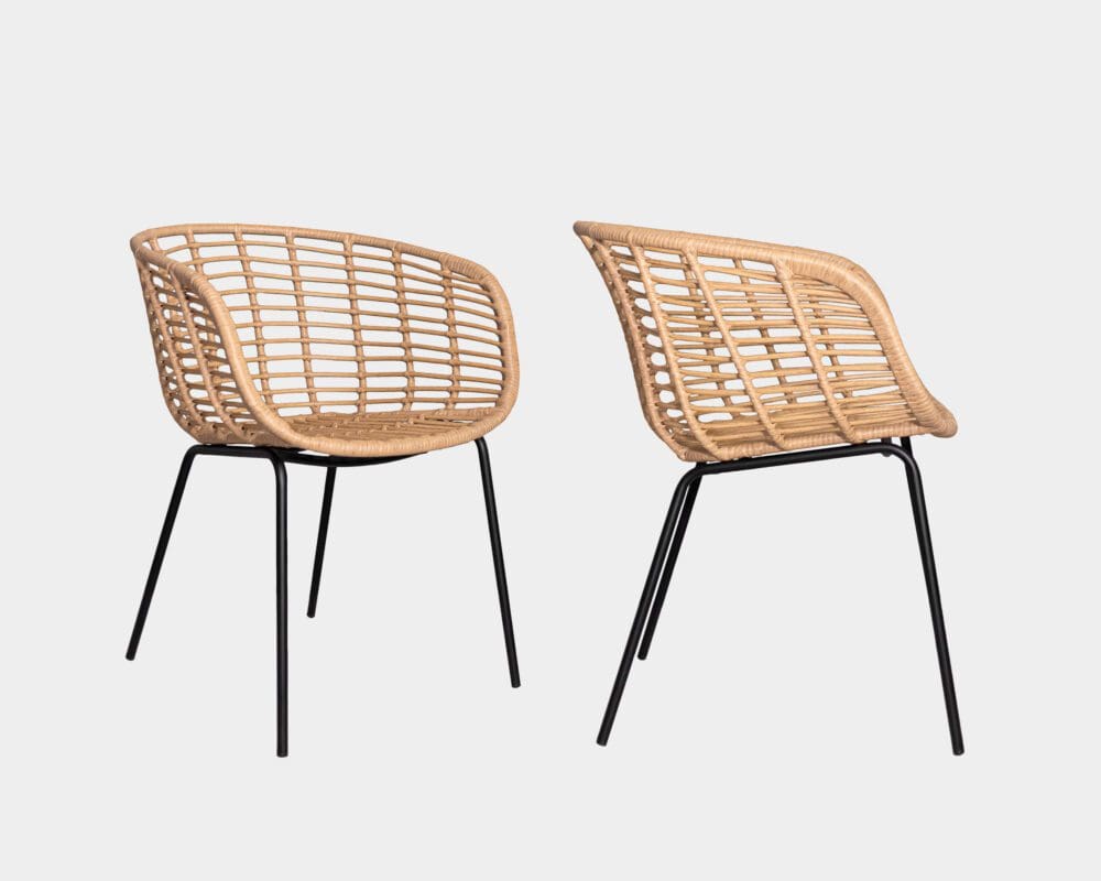 Silla De Comedor De Ratán