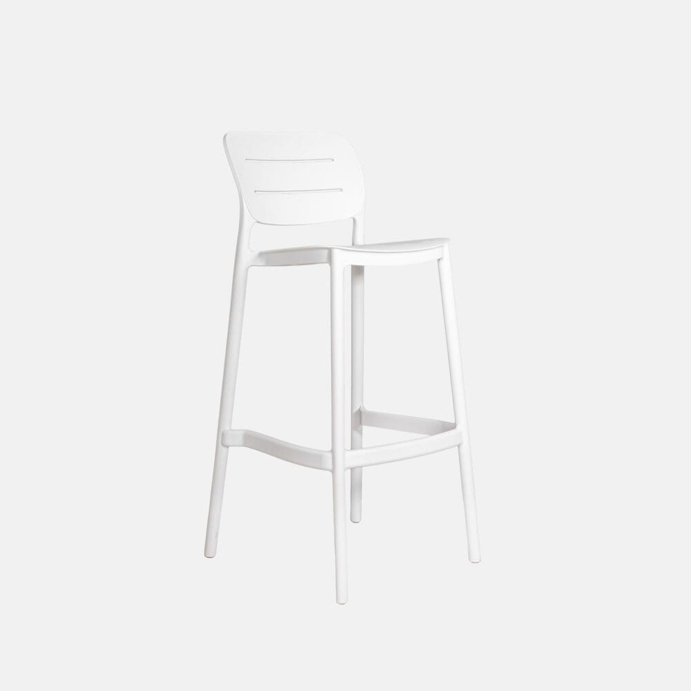 Silla Alta Para Barra Gasco Blanco (75cm)