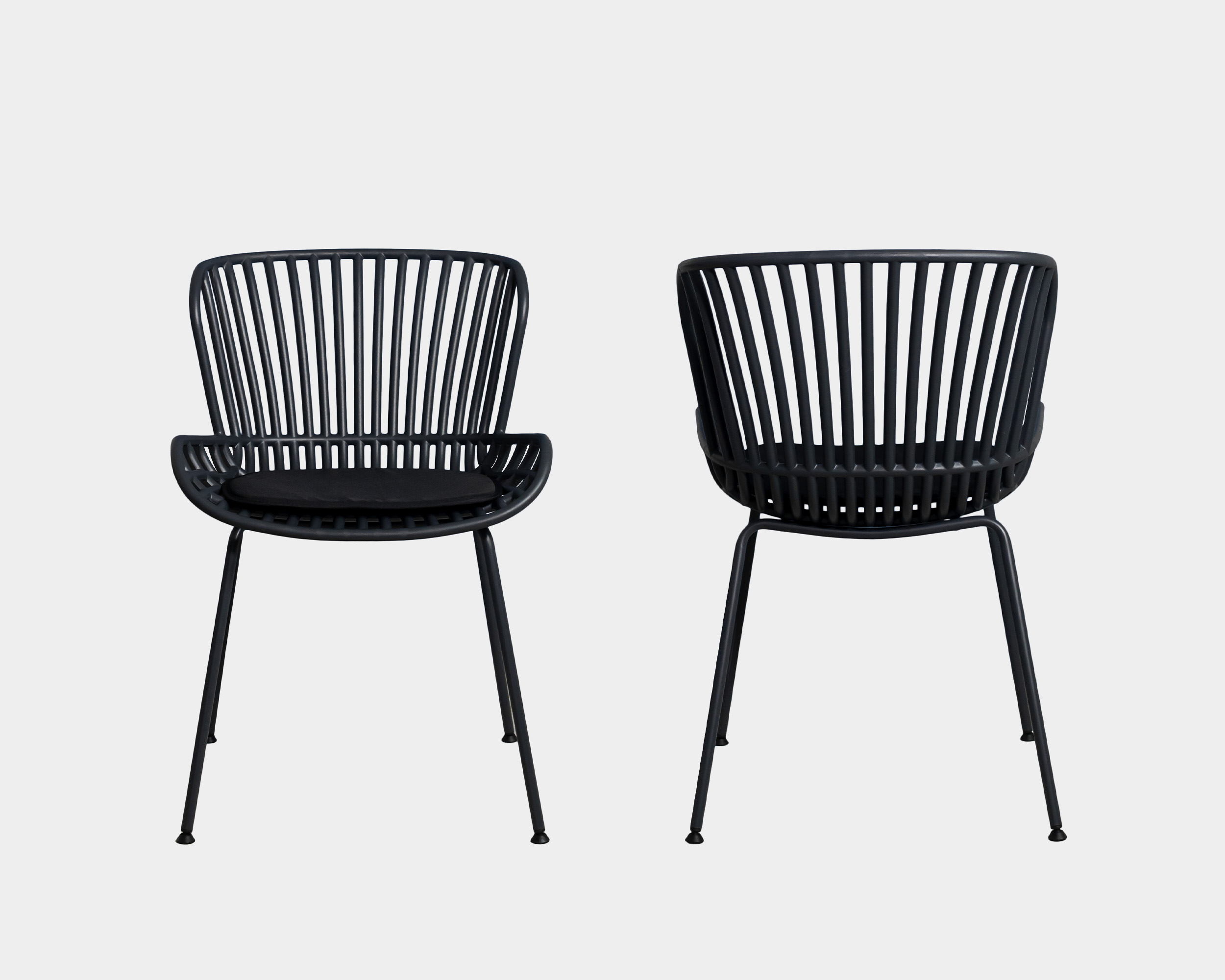 Silla De Comedor De Plástico Colme Negro Silla De Comedor De Plástico Colme Negro