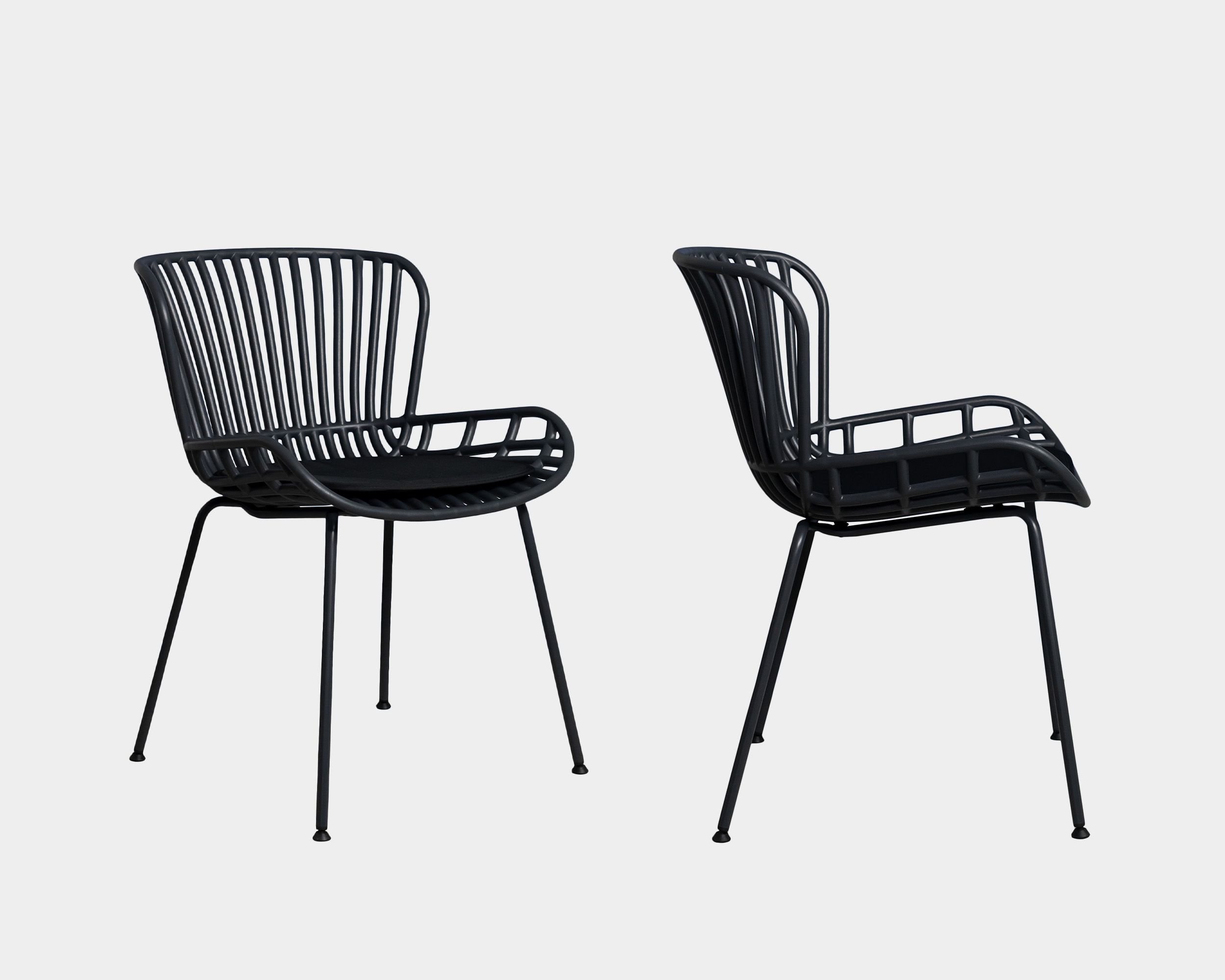 Silla De Comedor De Plástico Colme Negro Silla De Comedor De Plástico Colme Negro