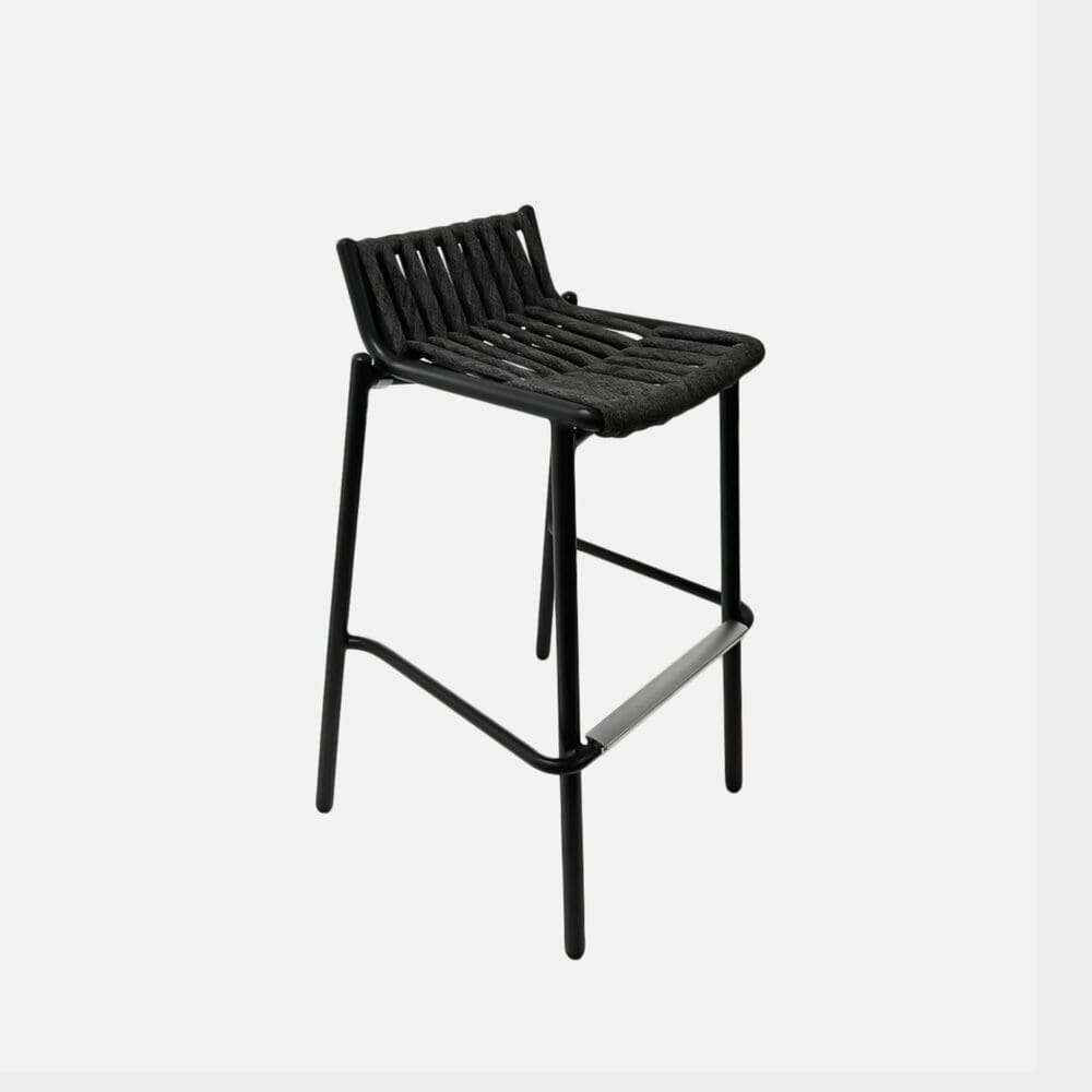 Silla De Terraza Alta Comte Negro