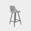 Silla Alta Para Barra Beat Gris Plomo