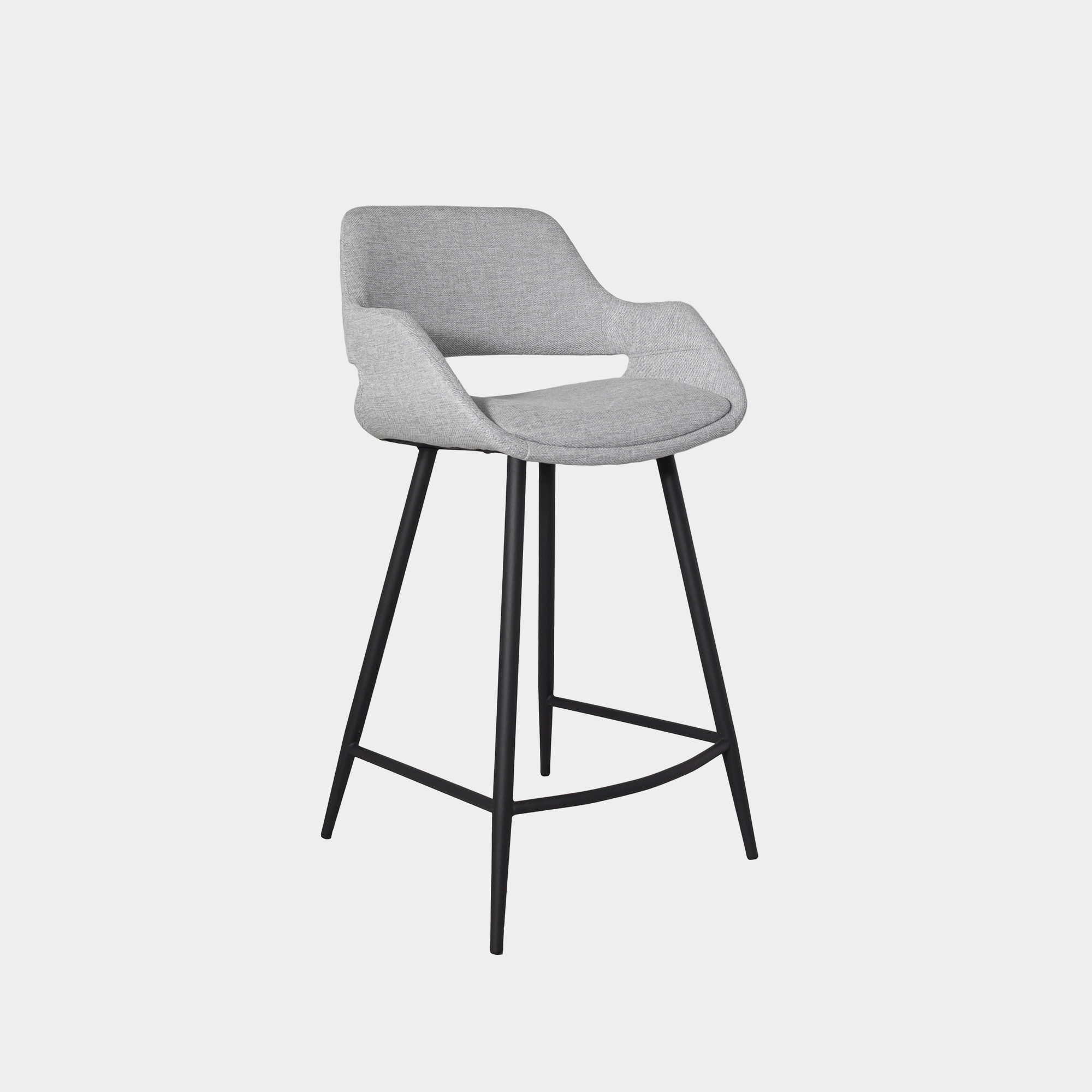 Silla De Comedor De Tela Backseat Gris Silla De Comedor De Tela Backseat Gris