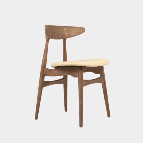 Silla Para Comedor De Madera Hans Crema
