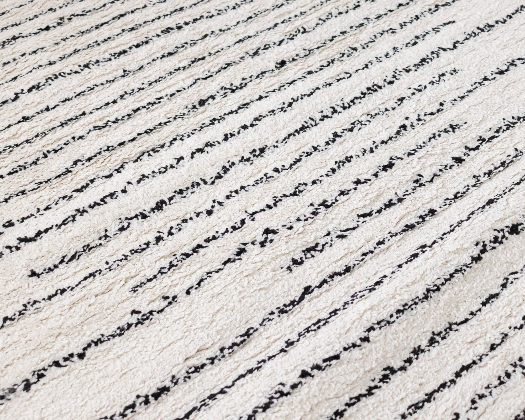 Alfombra Art Deco Nihm Color Blanco Gris Detalle Negro