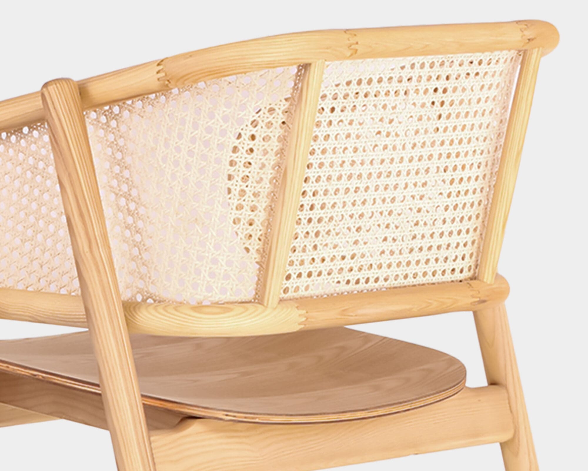 Silla De Comedor De Madera Contre Marrón Claro
