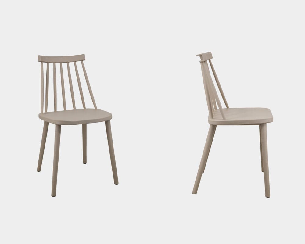 Silla para Comedor De Plástico Dubuffet Beige