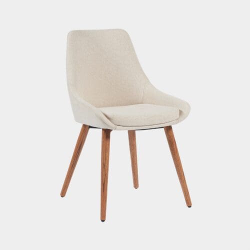Silla De Comedor De Tela Beat Beige