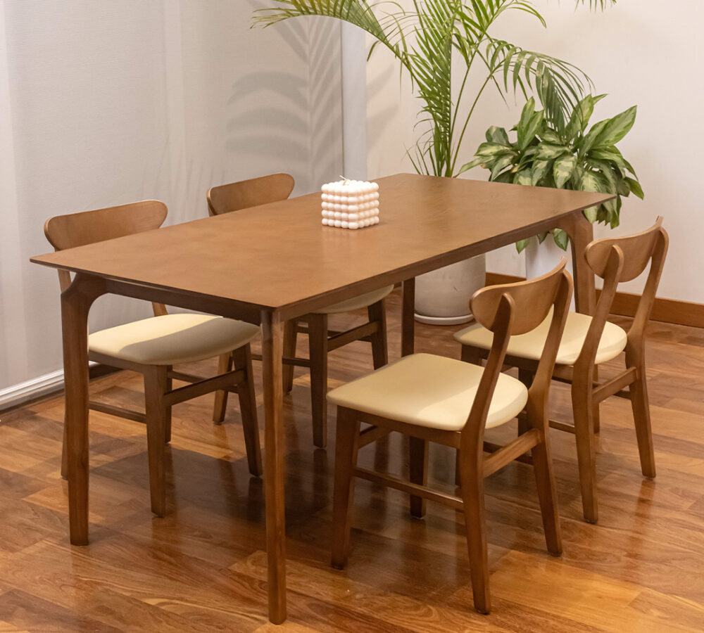 MESA DE MADERA MARRÓN OSCURO JOHCO