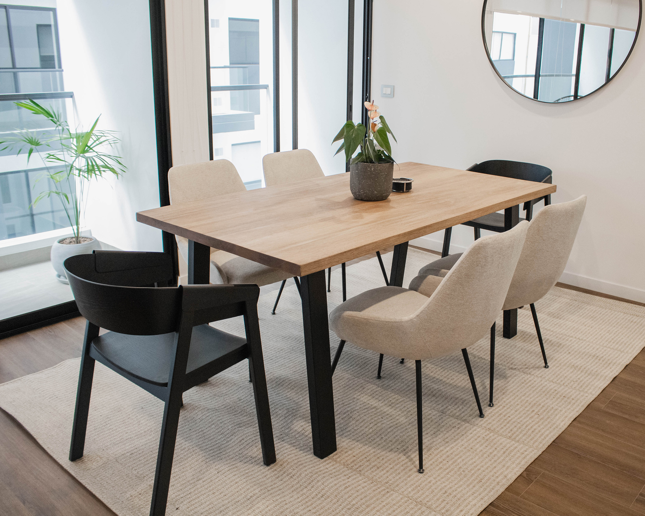 juego-y-sillas-de-comedor Silla De Comedor De Madera