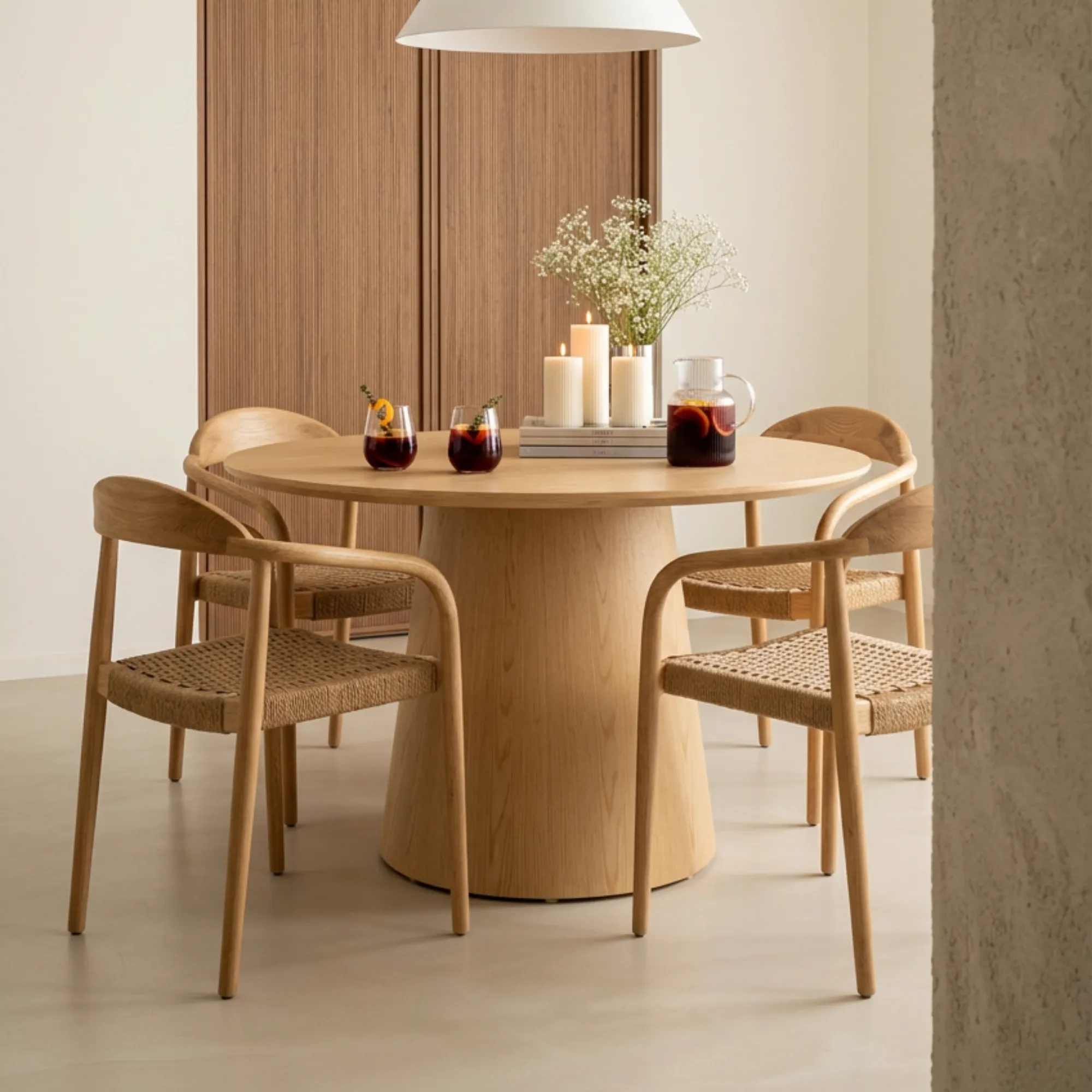 JUEGO DE COMEDOR MUSH + 4 SILLAS MAERA