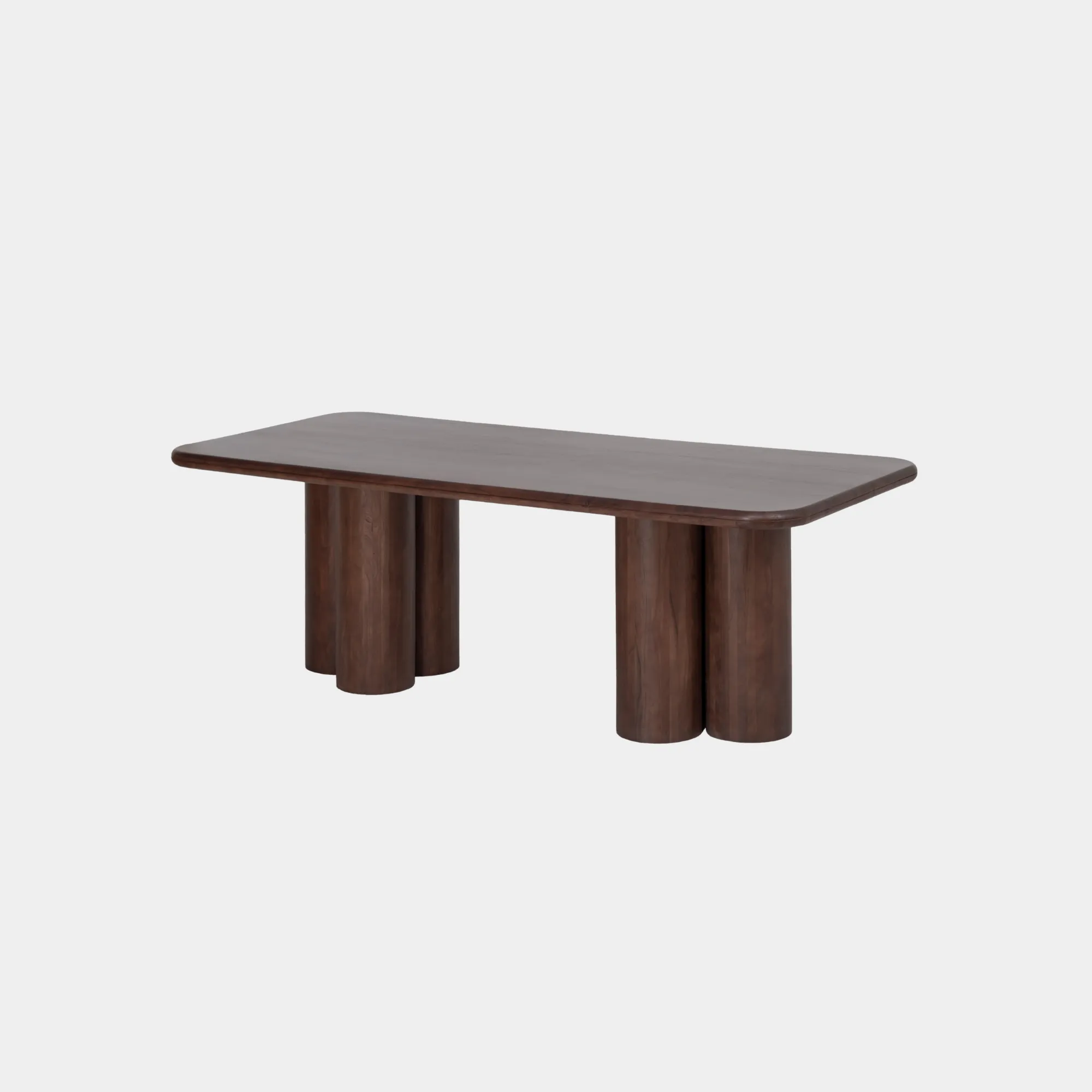 MESA COMEDOR PILAR MADERA WALNUT 220
