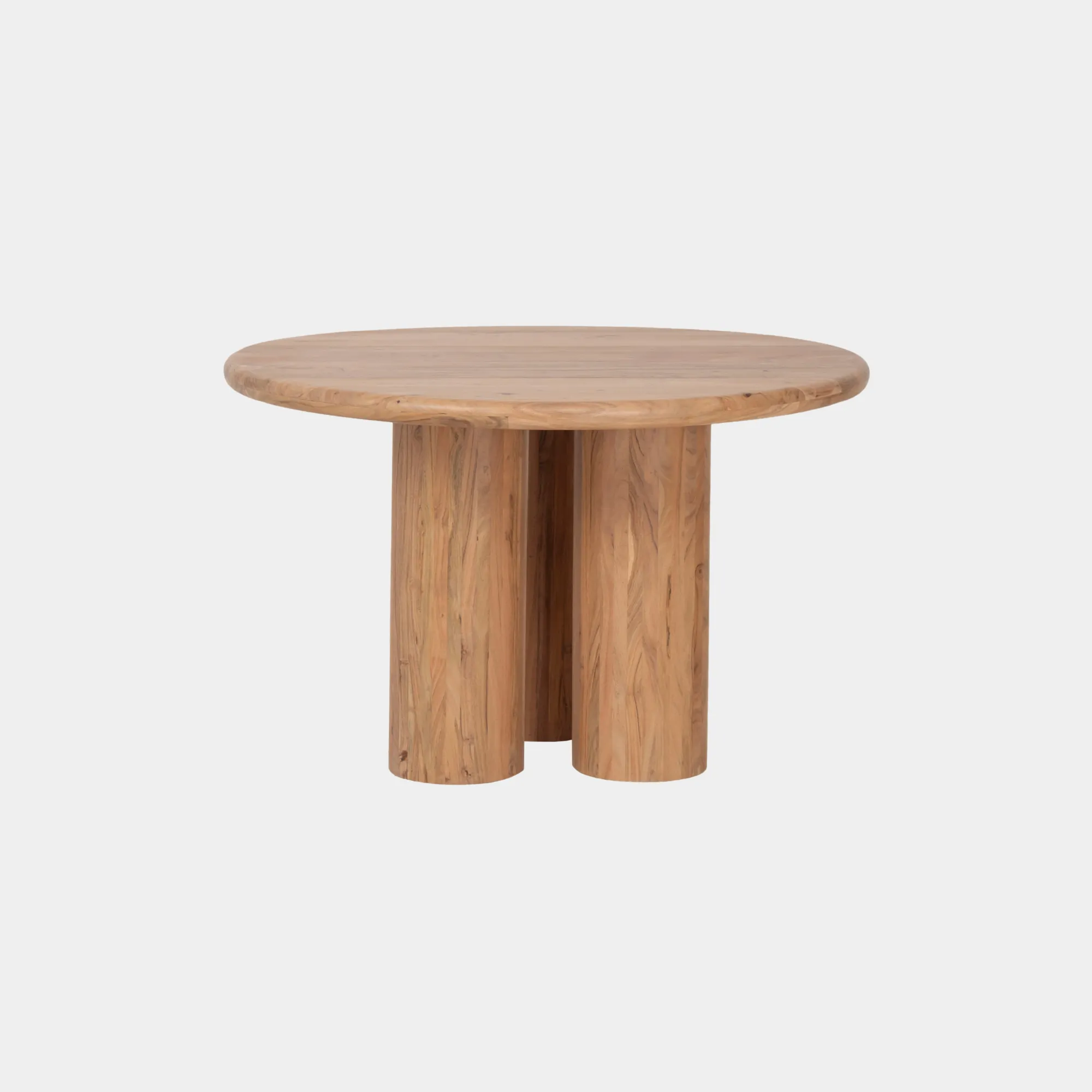 MESA COMEDOR PILAR CIRCULAR MADERA NATURAL